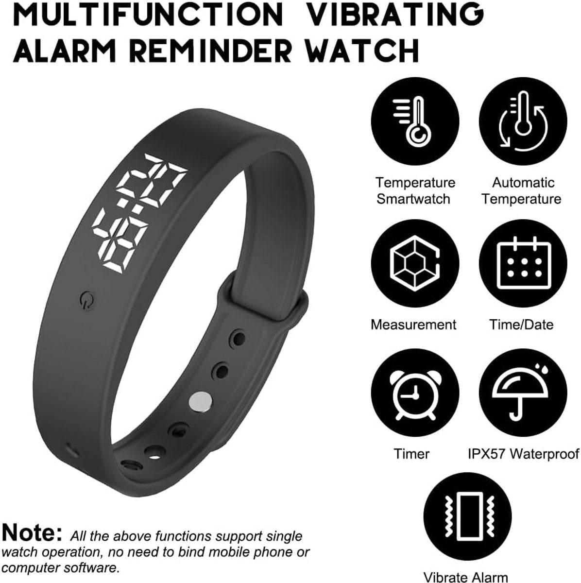 ساعة منبه بالاهتزاز